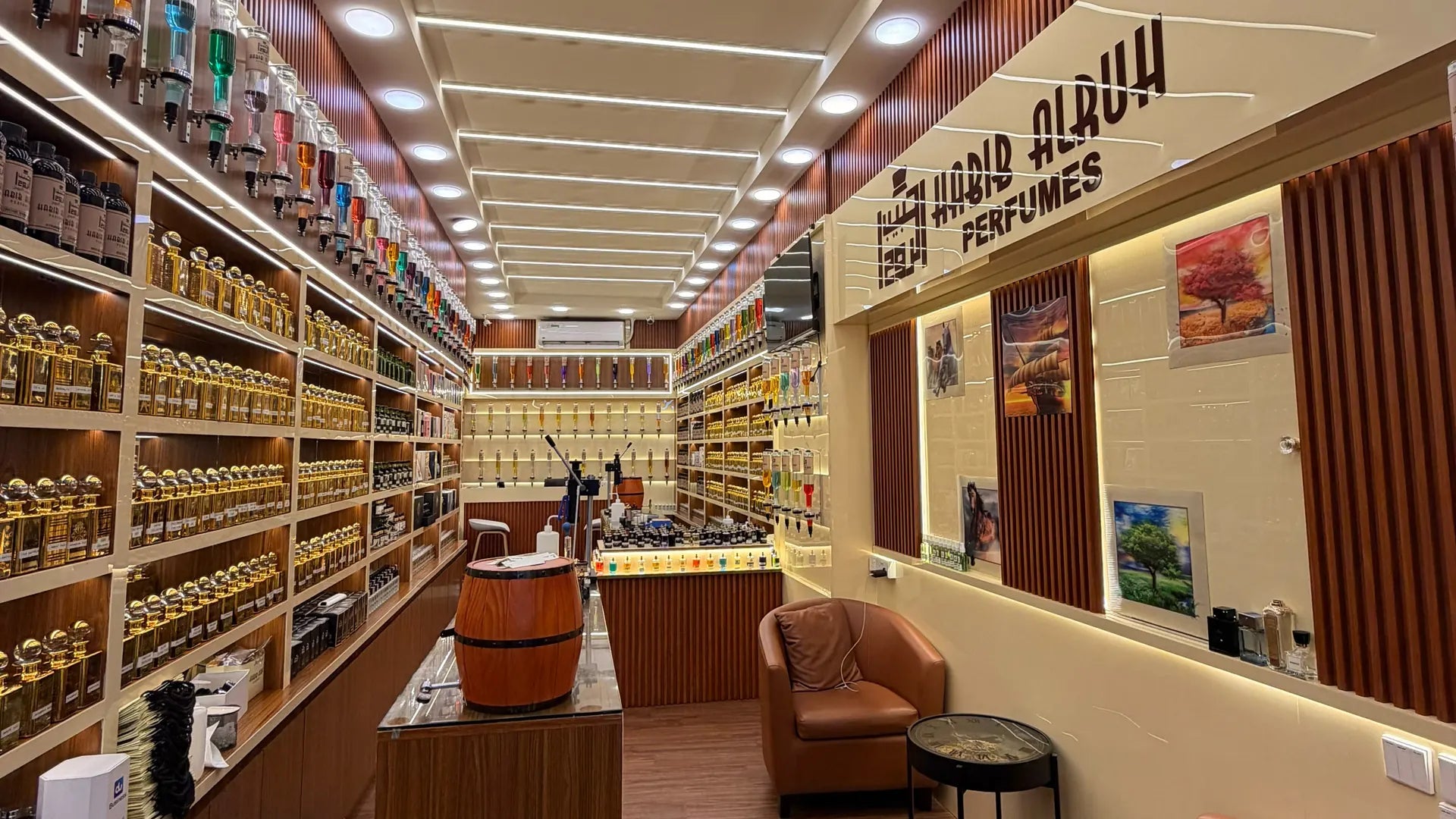 Inside the Habib Alruh Perfumes boutique, Bur Dubai